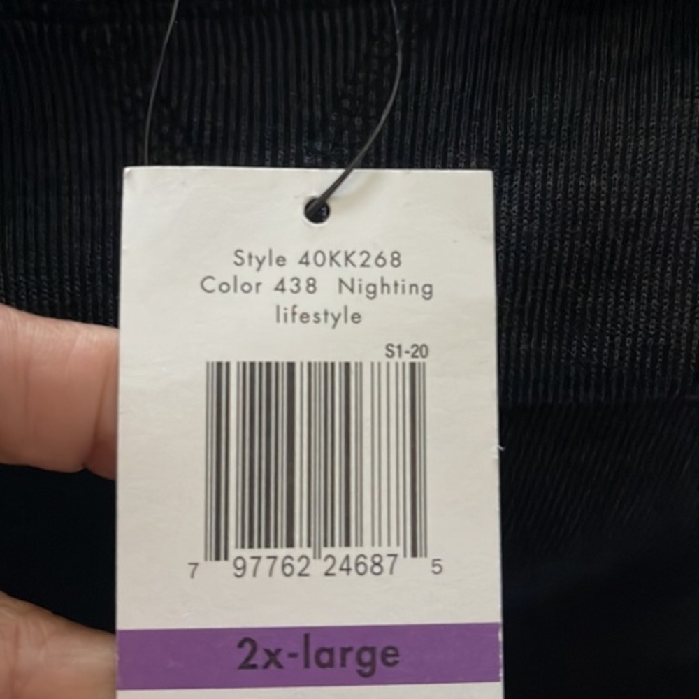 Calvin Klein Gray Long Sleeve Nighting Lifestyle Sz XXL NWT #6260 - Picture 4 of 4